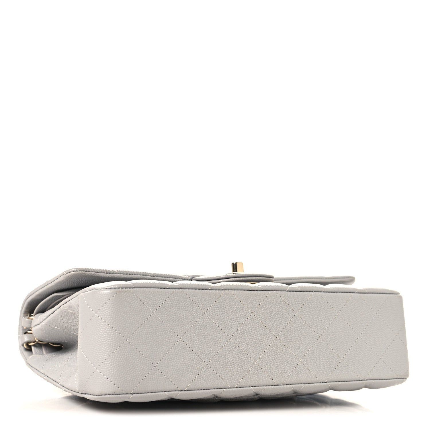 Chanel Caviar Quilted Medium Double Flap Grey 4 of 10