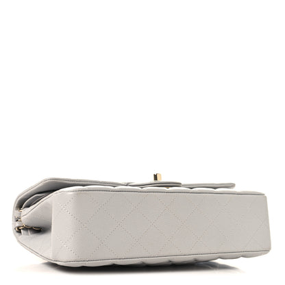 Chanel Caviar Quilted Medium Double Flap Grey 4 of 10