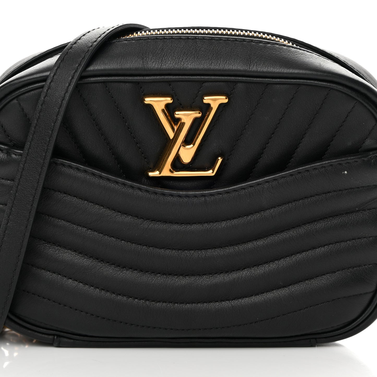 Calfskin New Wave Camera Bag Black