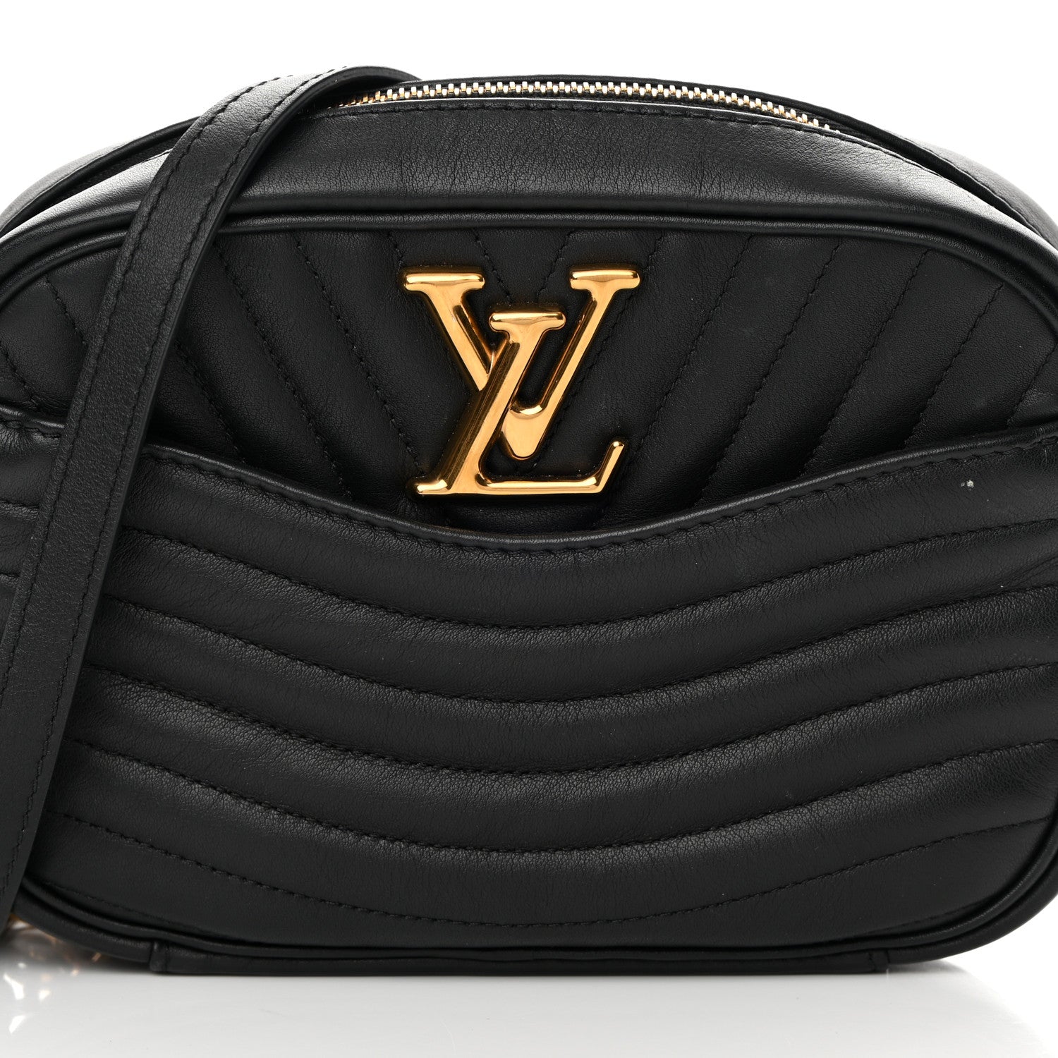 Louis Vuitton Calfskin New Wave Camera Bag Black 8 of 14