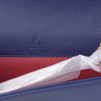 Gucci Velvet Matelasse GG Marmont Mini Bag Cobalt Blue 6 of 10