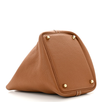 Hermes Taurillon Clemence Picotin Lock 18 PM Gold 4 of 10