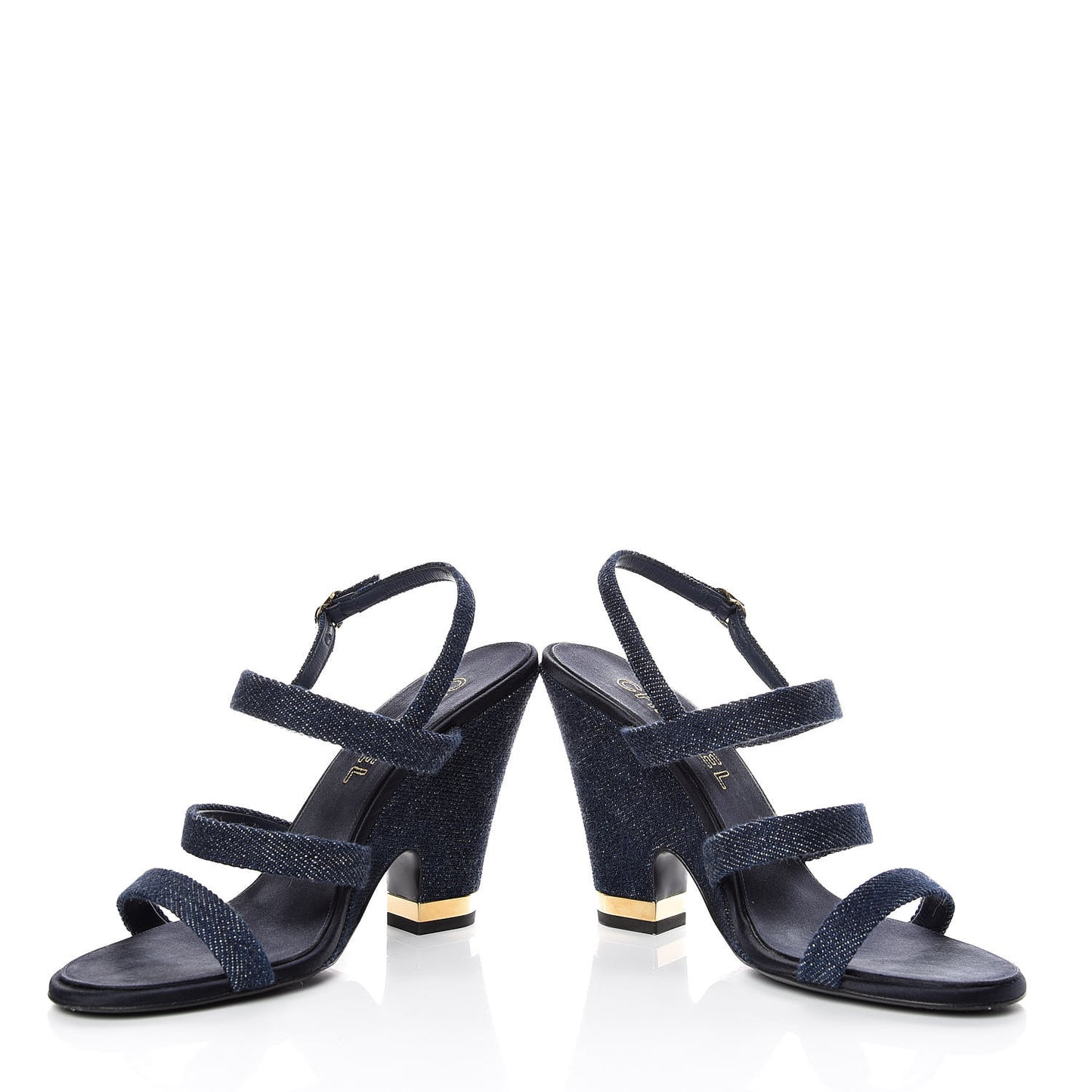 Denim Sandals 41 Dark Blue