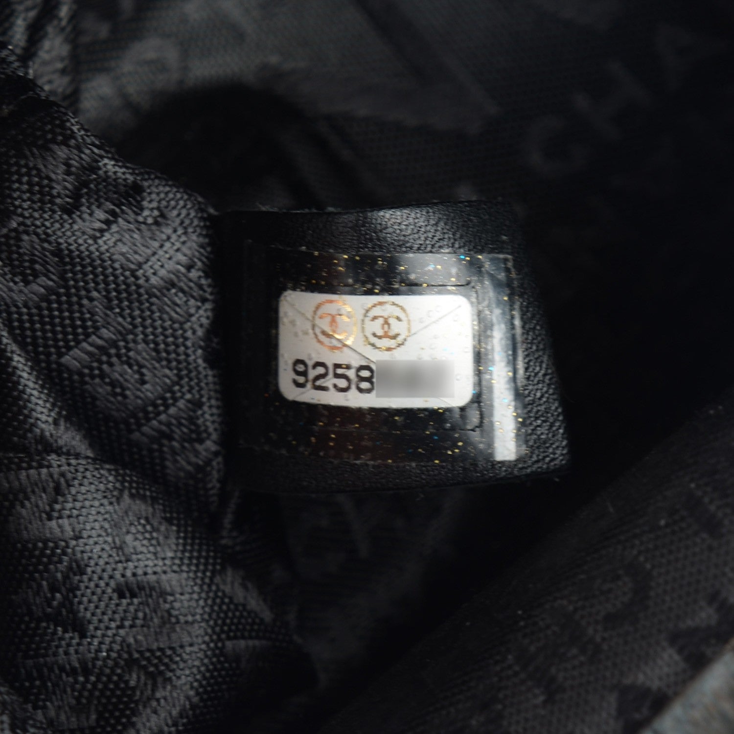 Chanel Lambskin CC Kiss Lock Evening Clutch Black 7 of 8