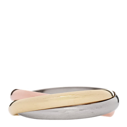 Cartier 18K Pink Yellow White Gold Small Classic Trinity Ring 60 9 3 of 4
