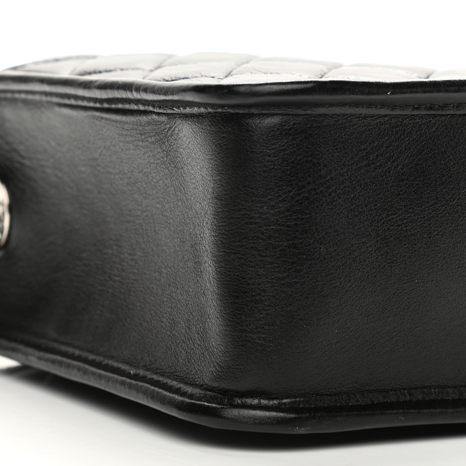 Chanel Aged Calfskin Quilted Large Working Vibe Camera Case Black 8 of 10