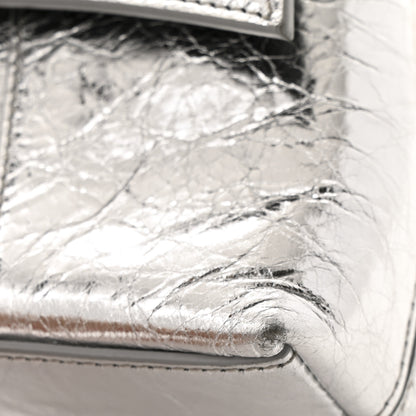 Balenciaga Metallic Calfskin Downtown Chain Shoulder Bag XS Silver 11 of 12