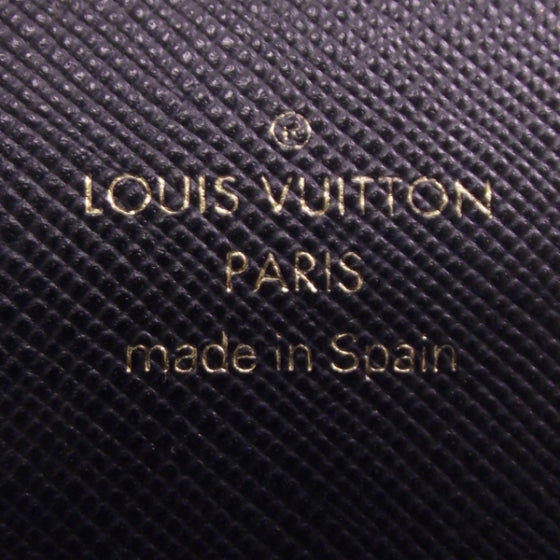 Louis Vuitton Monogram Mini Porte Tresor Intl Wallet Blue 8 of 9