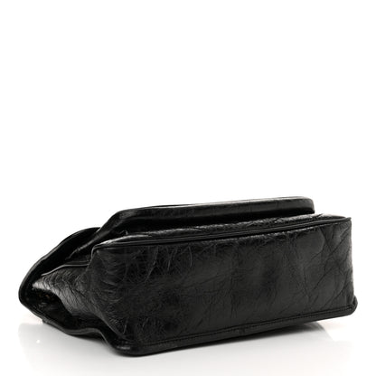 Saint Laurent Crinkled Calfskin Matelasse Monogram Medium Niki Chain Satchel Black 4 of 14