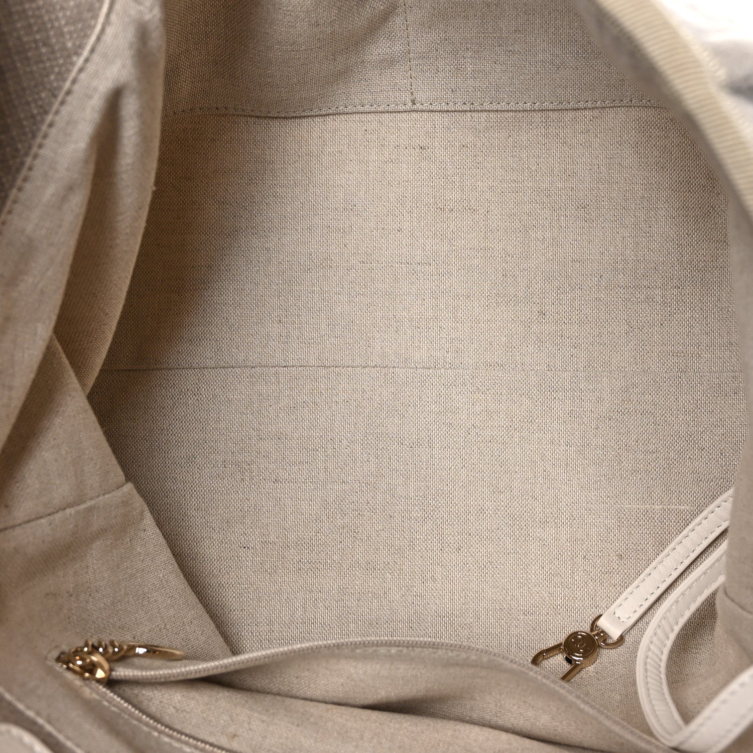 Chanel Mixed Fibers Calfskin Small Deauville Tote Light Grey 6 of 11