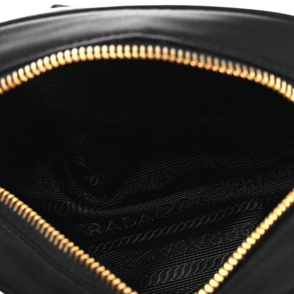 Prada Tessuto Nylon Vela Saffiano Wristlet Black 5 of 12