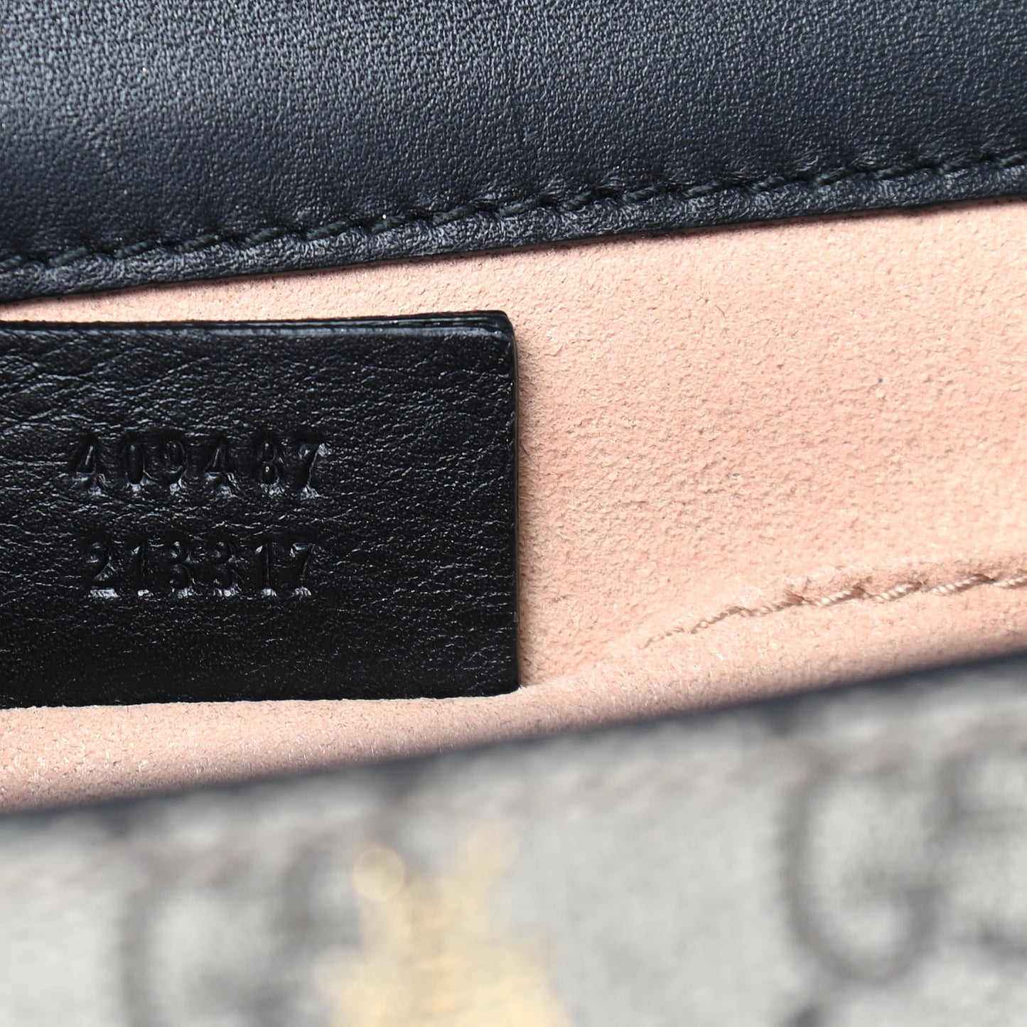 GG Supreme Monogram Bees Small Padlock Shoulder Bag Black