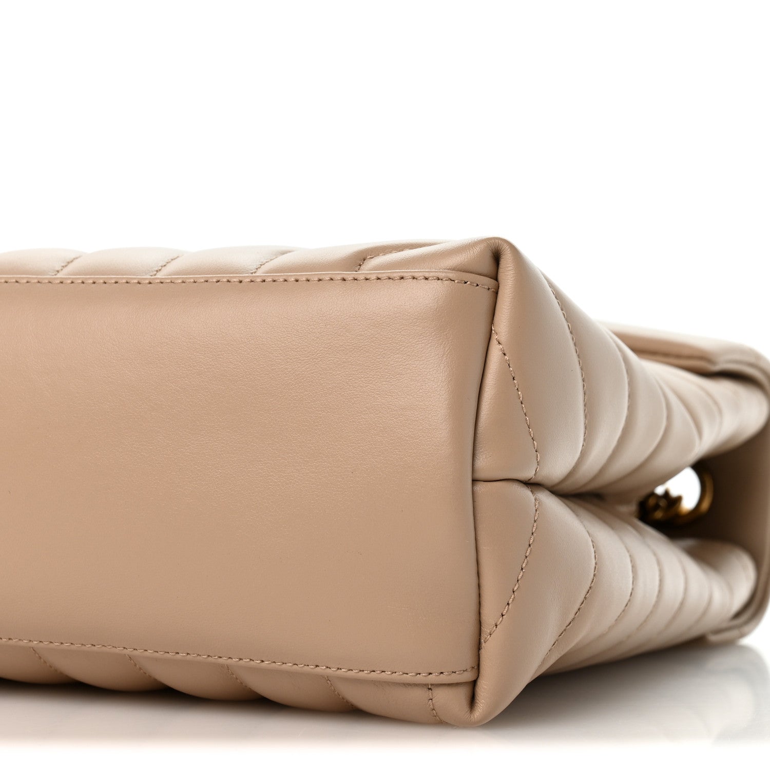 Saint Laurent Calfskin Y Quilted Monogram Medium Loulou Chain Satchel Dark Beige 10 of 10