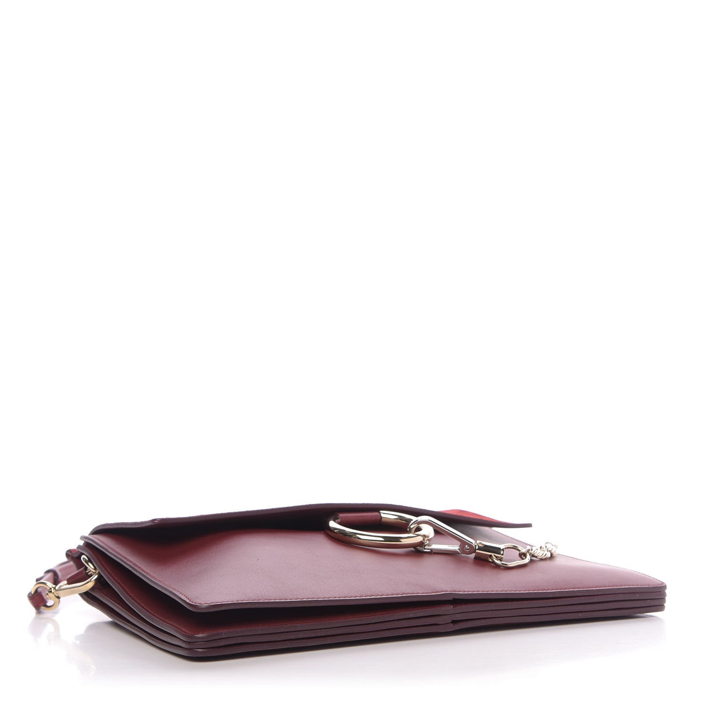 Calfskin Suede Medium Faye Shoulder Bag Plum Purple