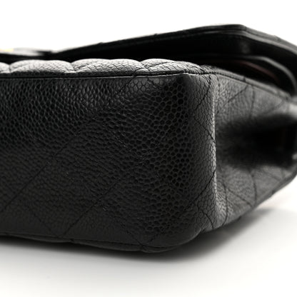 Chanel Caviar Quilted Medium Double Flap Black 10 of 15