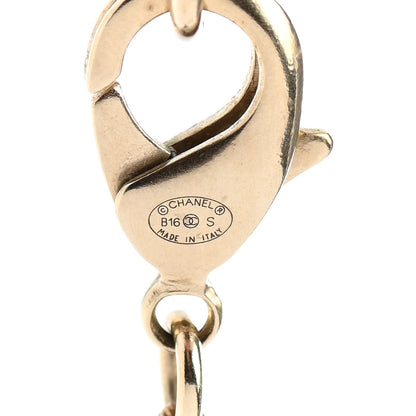 Chanel Beaded CC Long Necklace Black Gold 6 of 7