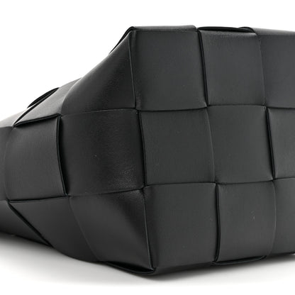 Bottega Veneta Nappa Maxi Intrecciato Cassette Bucket Bag Black 9 of 9