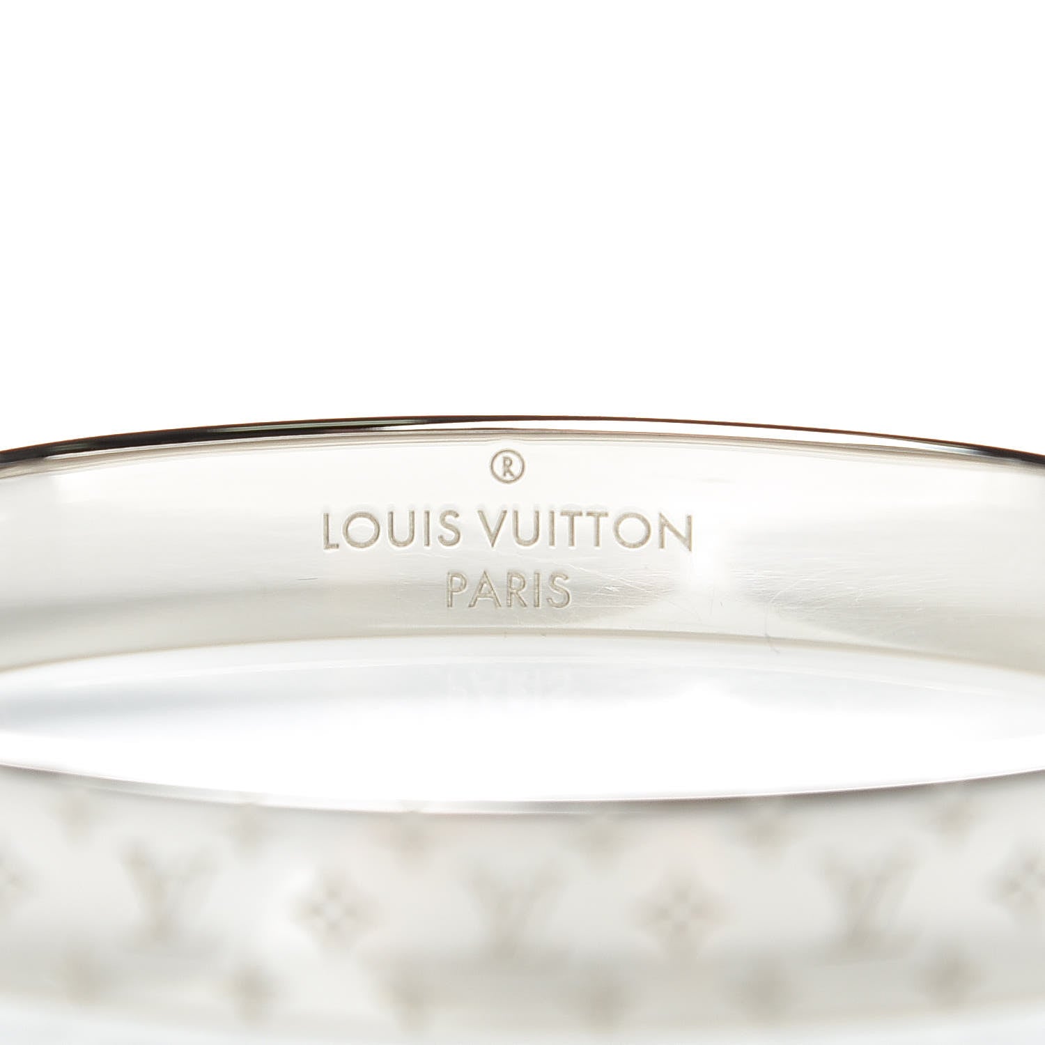 Louis Vuitton Palladium Monogram Nanogram Cuff M 3 of 5