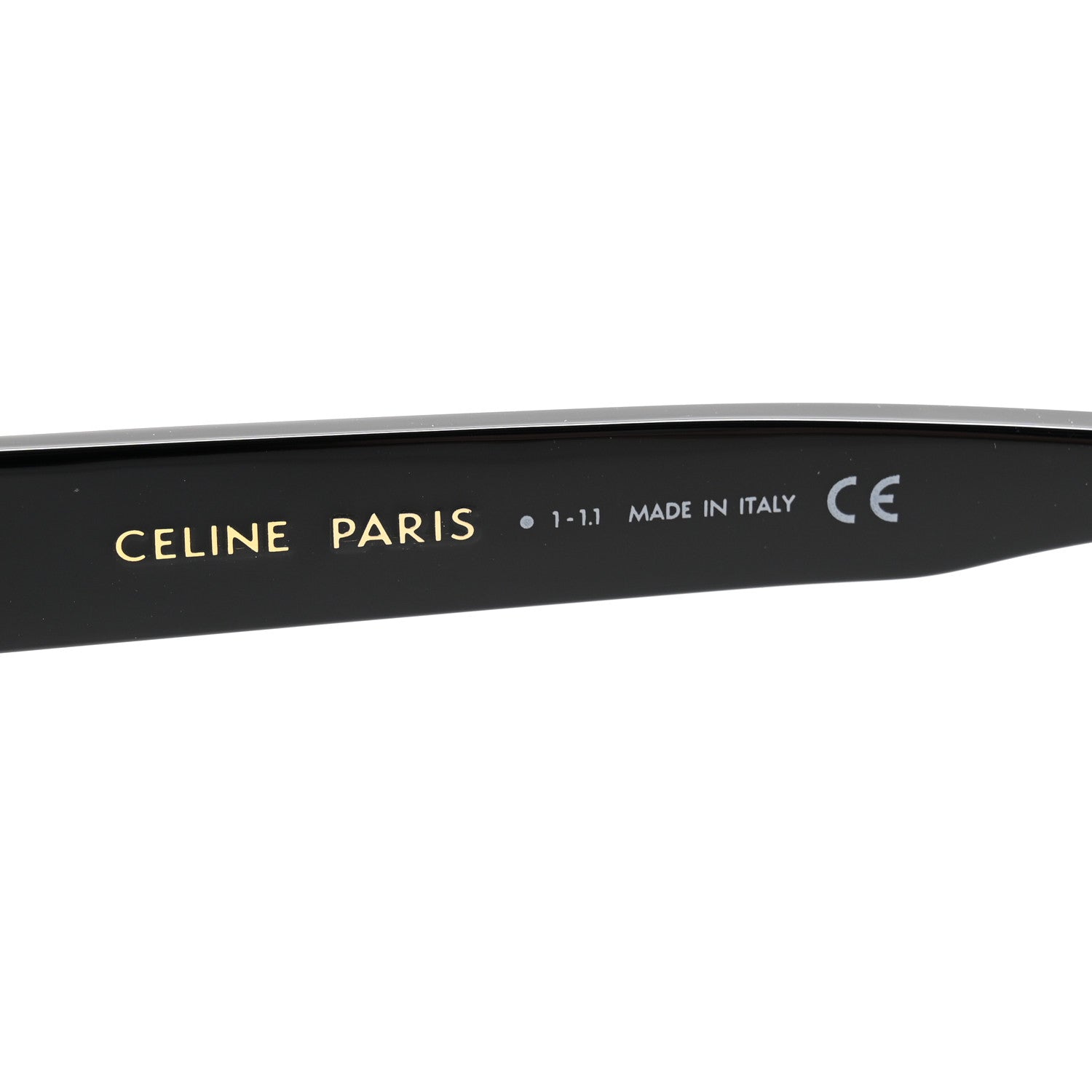 Celine Acetate Sunglasses CL 401861 Black 5 of 8