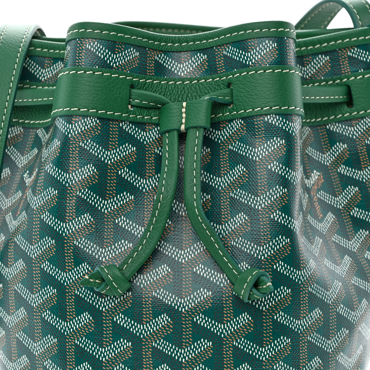 Goyard Goyardine Petit Flot Bucket Bag PM Green 7 of 9