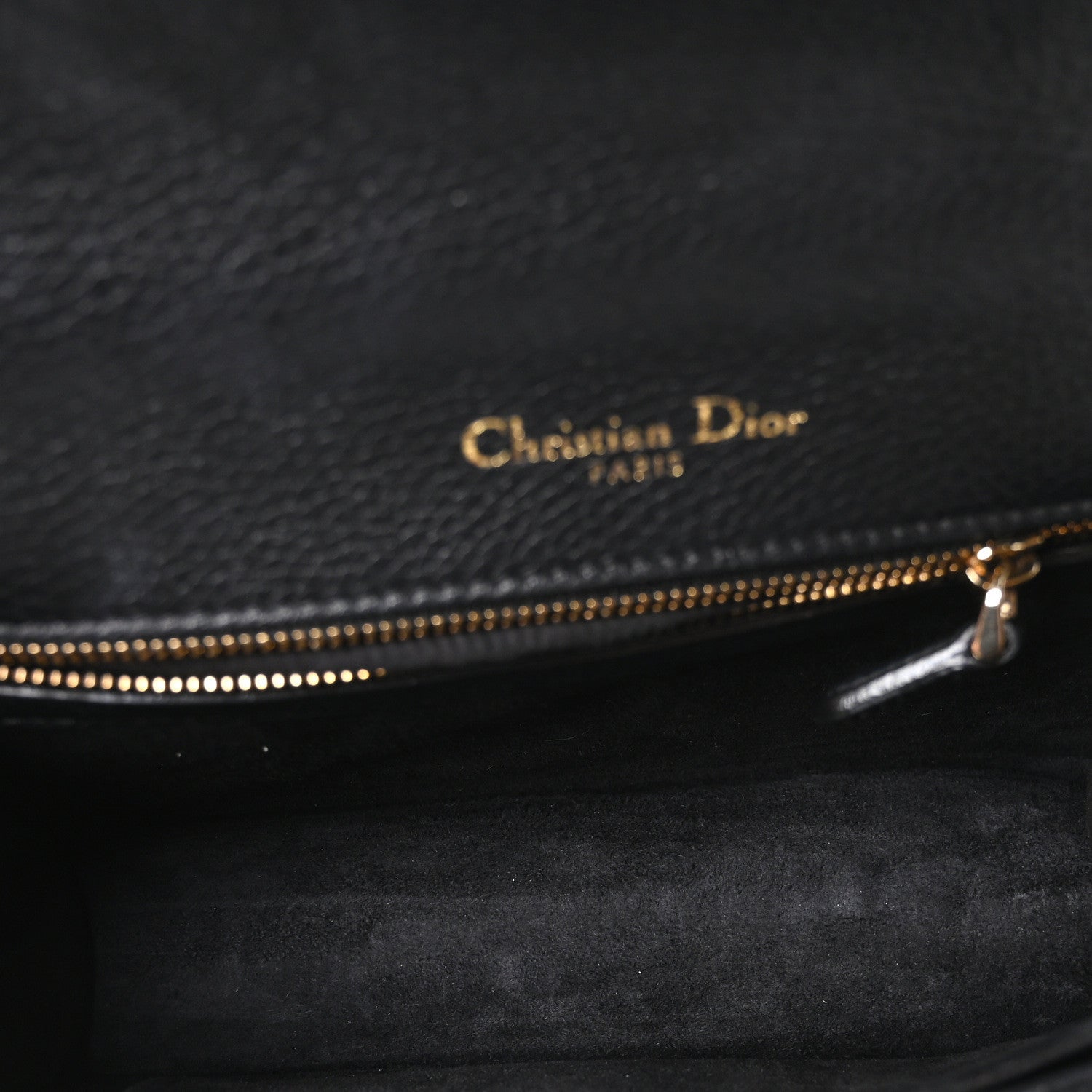Christian Dior Grained Calfskin Small Diorama Flap Bag Black 5 of 10