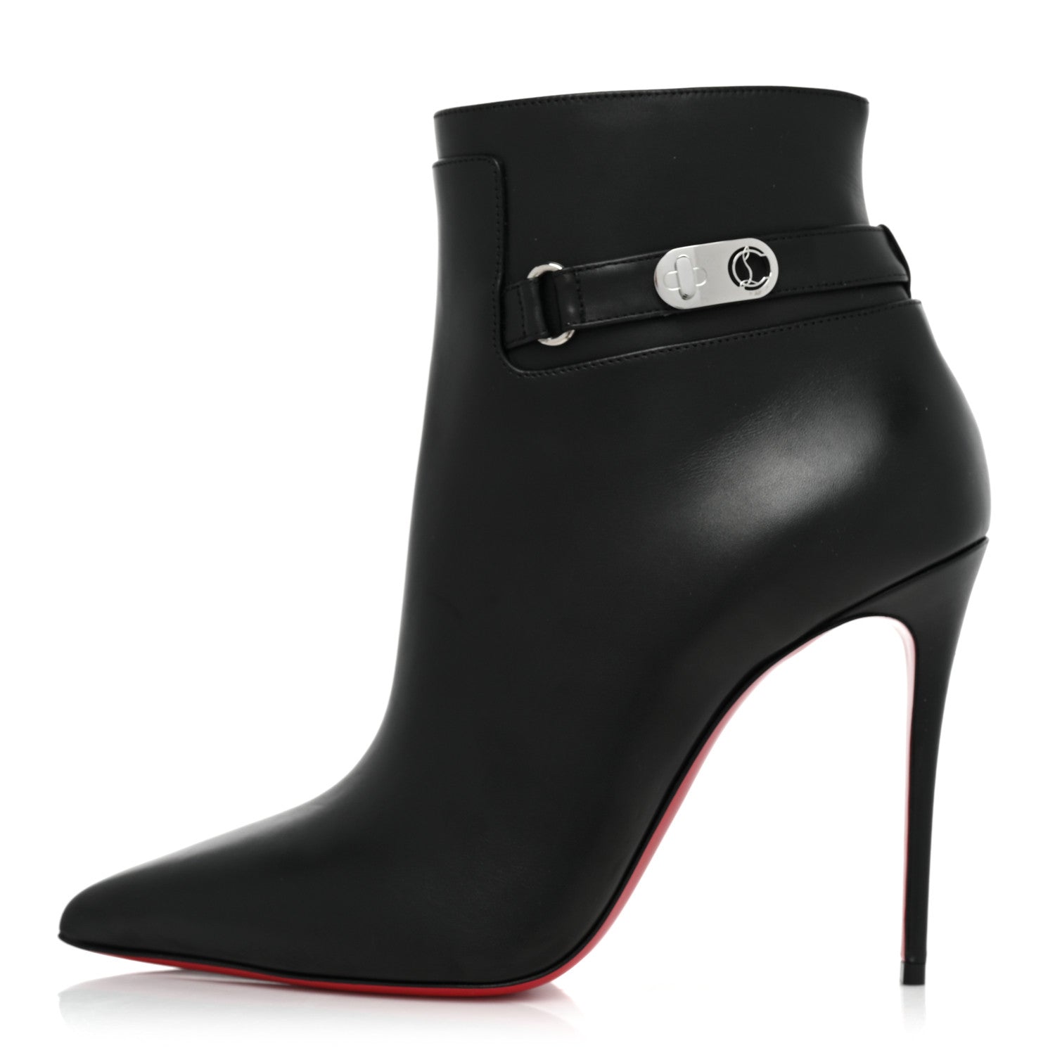 Christian Louboutin Calfskin Lock So Kate Booty 100 Ankle Booties 39.5 Black 2 of 24