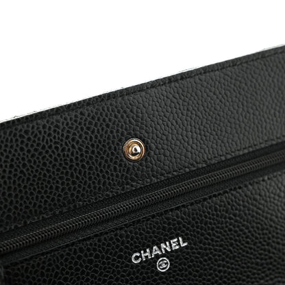 Chanel Caviar Quilted Wallet on Chain WOC Black 12 of 12