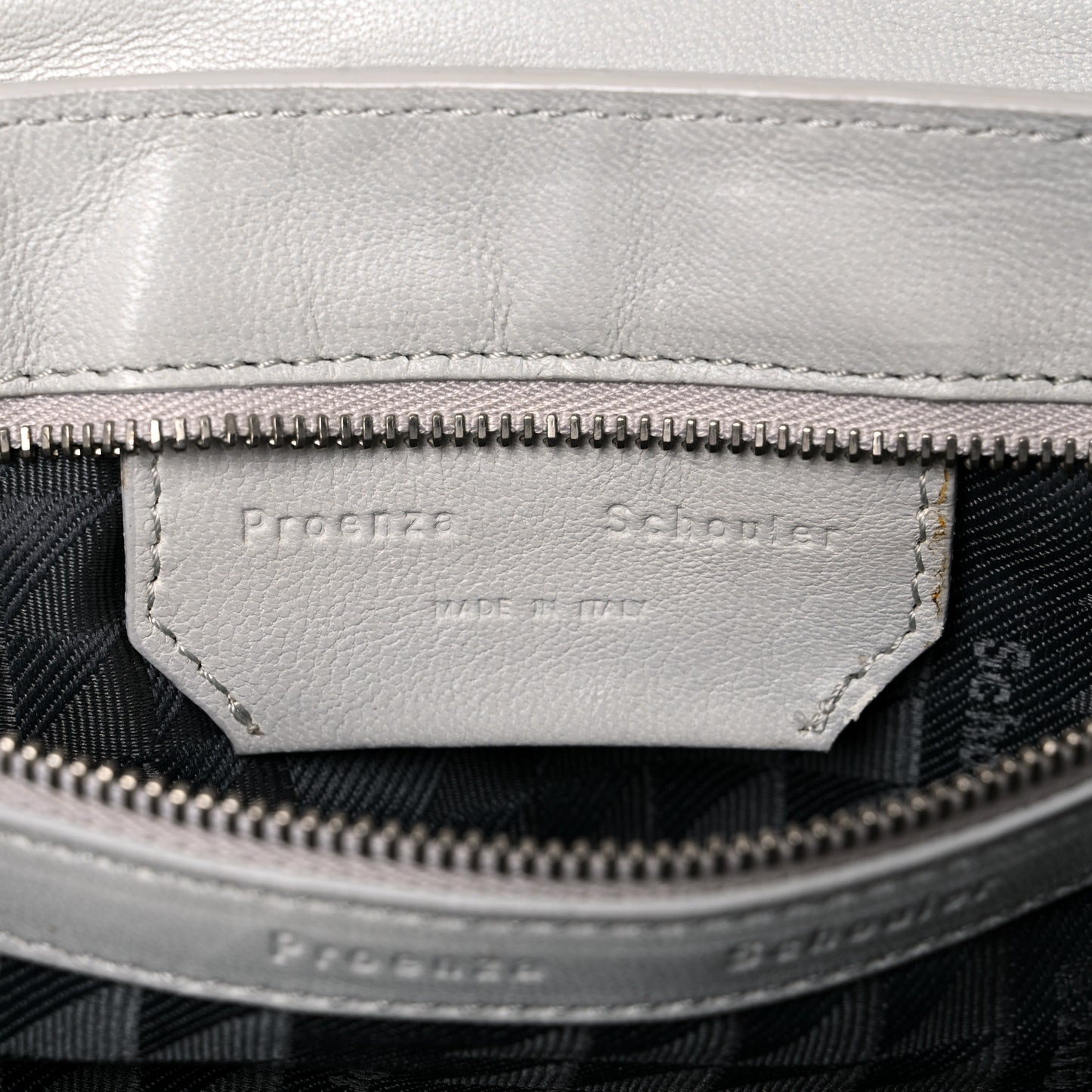 Lambskin Woven Tiny PS1 Satchel Ivory