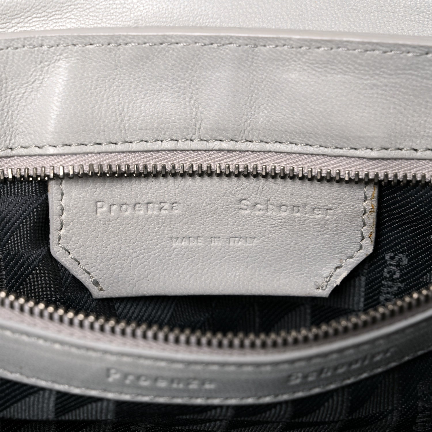Proenza Schouler Lambskin Woven Tiny PS1 Satchel Ivory 6 of 26