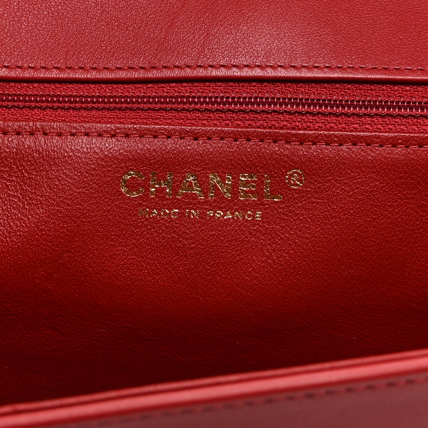 Chanel Calfskin Quilted Chevron In The City Bag Red 6 of 10