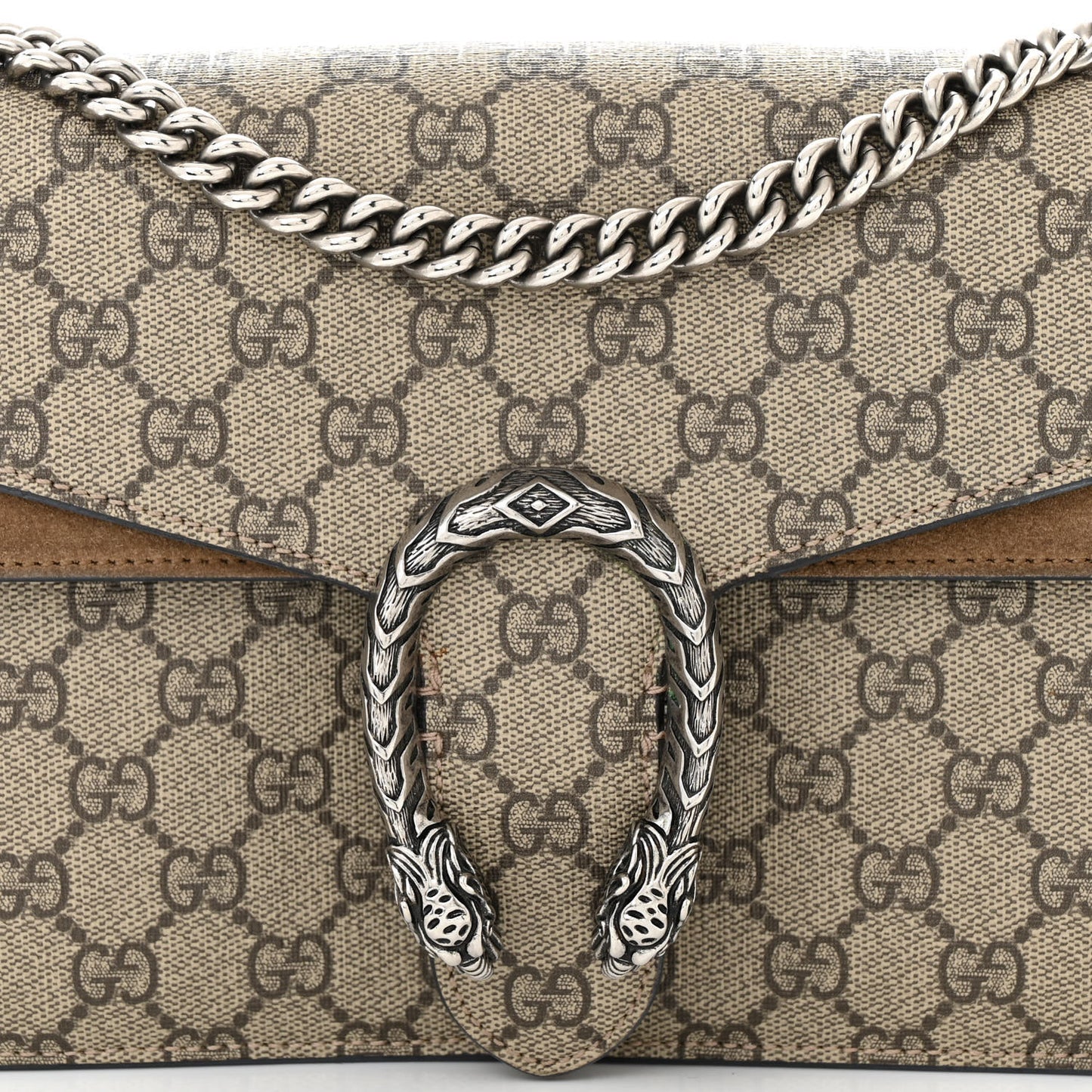 GG Supreme Monogram Small Dionysus Shoulder Bag Taupe