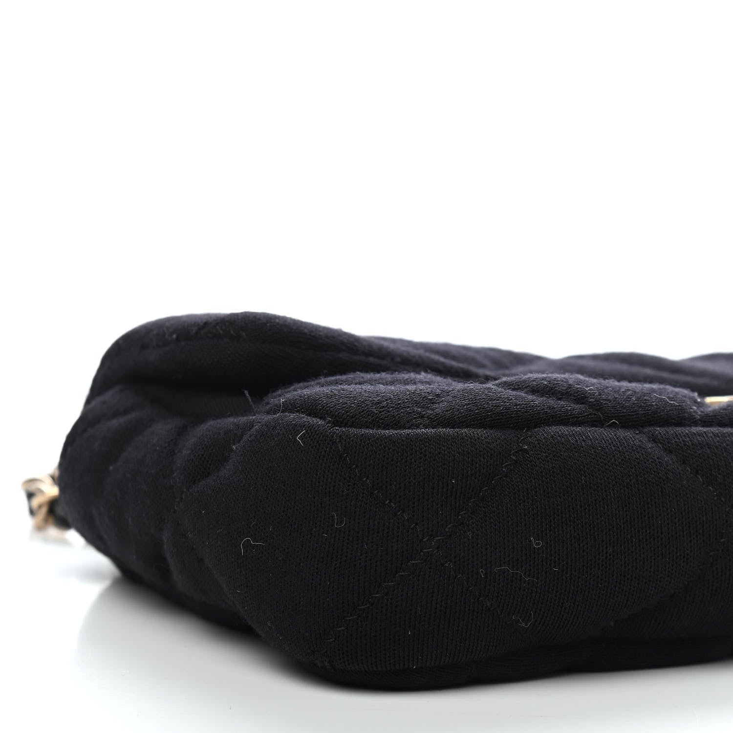 Chanel Jersey Quilted Medium Single Flap Black 7 of 8