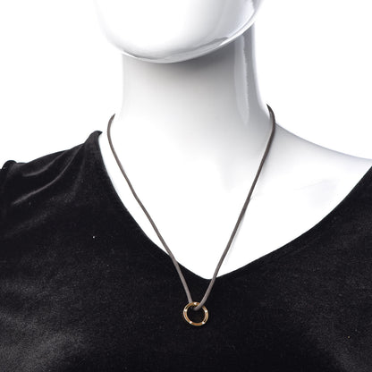 Damiani X BRAD PITT 18K Yellow Gold Cord 10 Diamonds D.Side Pendant Necklace 2 of 7