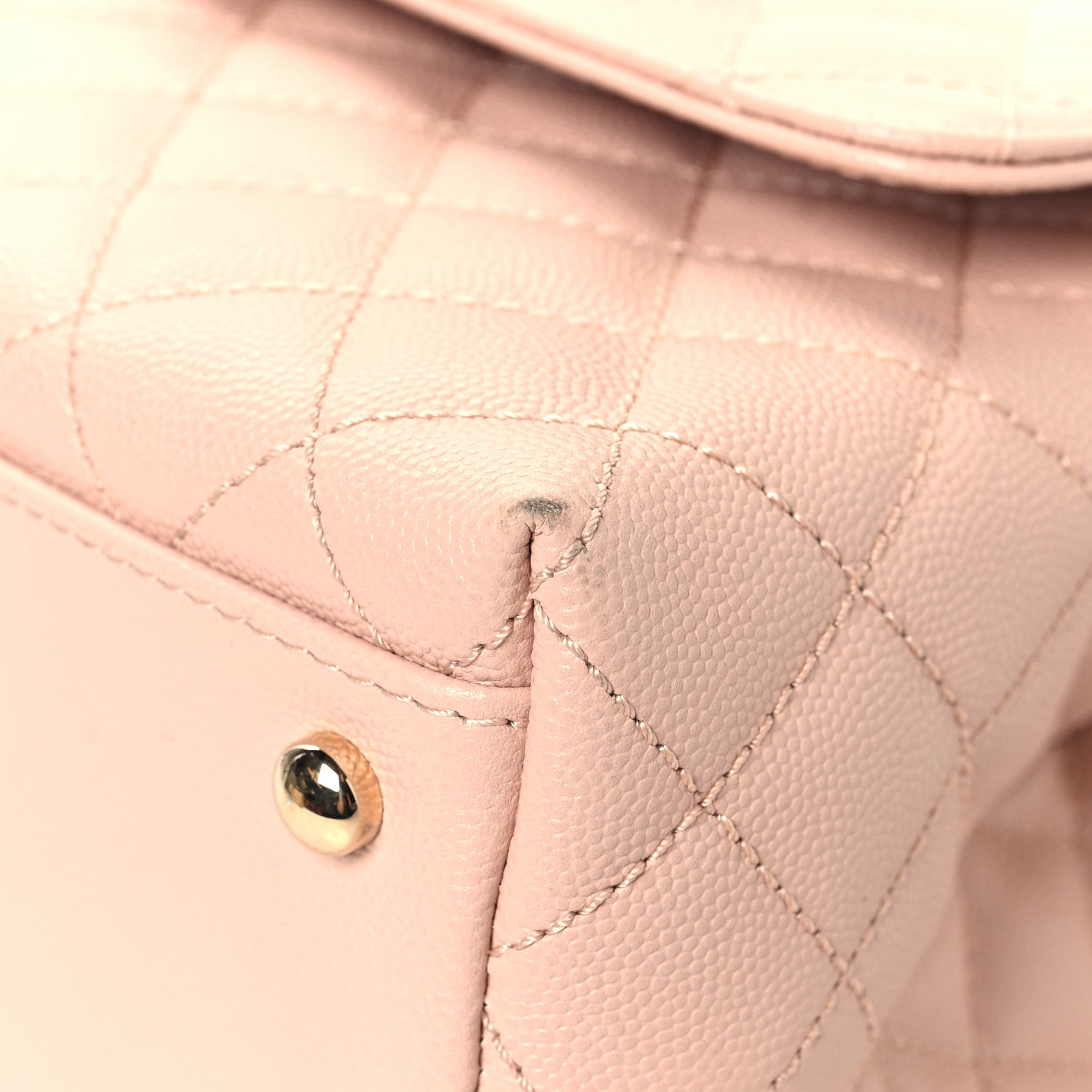 Chanel Caviar Quilted Small Coco Handle Flap Light Pink 10 of 13