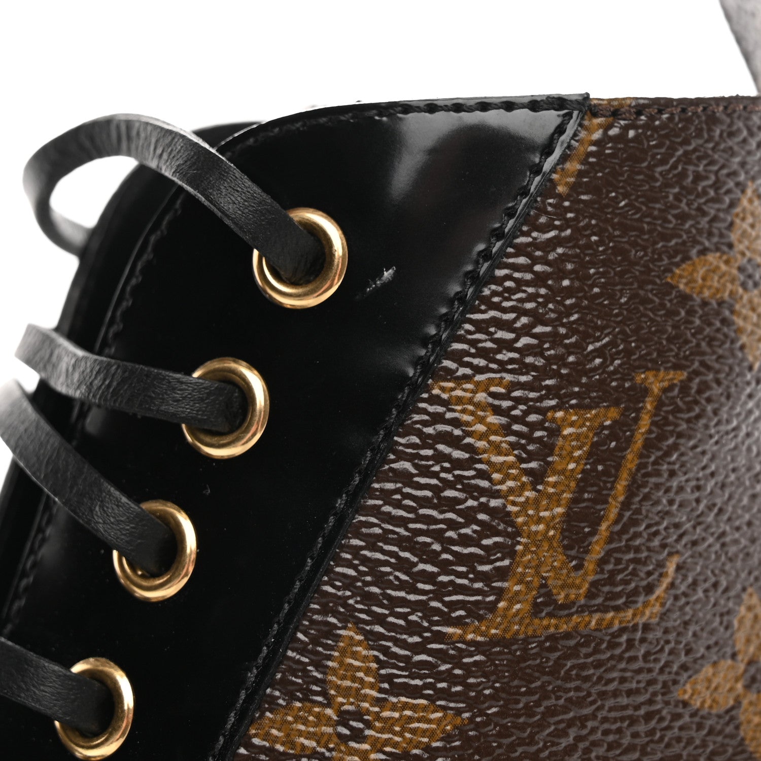 Louis Vuitton Patent Calfskin Monogram Star Trail Ankle Boots 36.5 Black 20 of 26