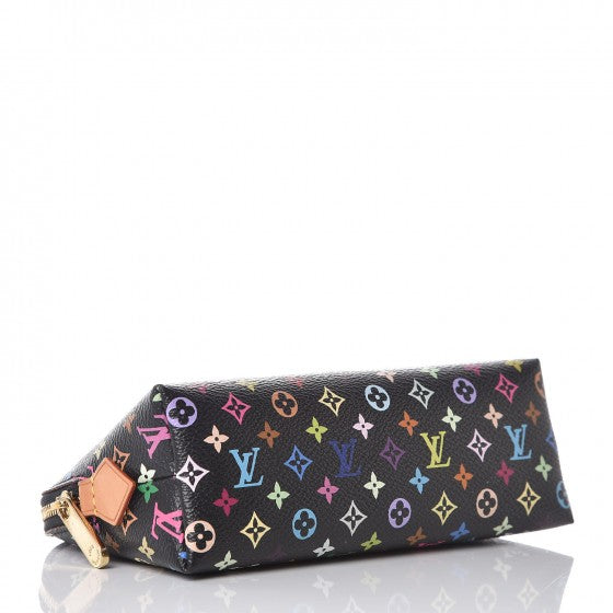 Monogram Multicolor Cosmetic Pouch Black Grenade