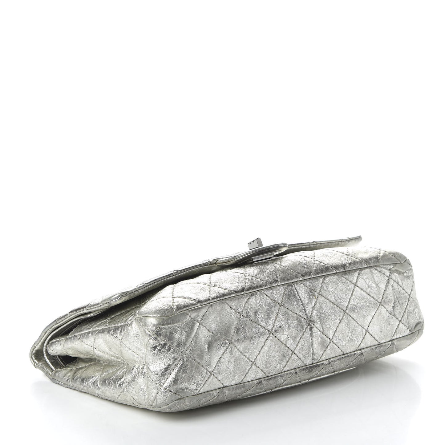 Metallic Aged Calfskin Quilted 2.55 Reissue 226 Flap Silver