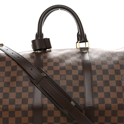 Louis Vuitton Damier Ebene Keepall Bandouliere 55 5 of 7