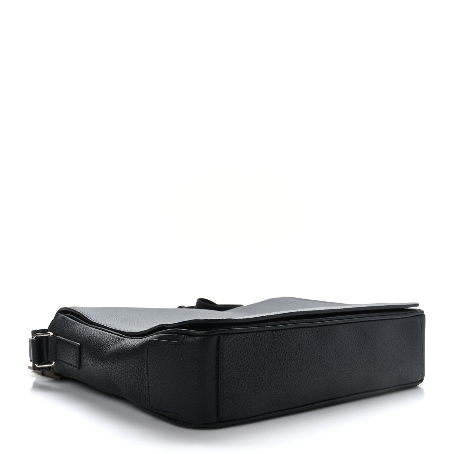 Burberry Grainy Calfskin Embossed Bruno Messenger Black 4 of 8