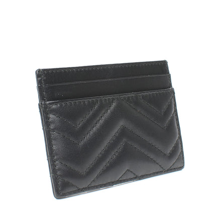 Gucci Calfskin Matelasse GG Marmont Card Holder Black 3 of 7