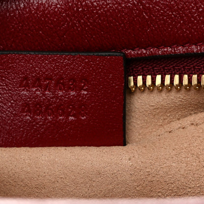 Gucci Monogram Azalea Calfskin Matelasse Diagonal Small GG Marmont Chain Shoulder Bag Beige Ebony New Cherry Red 7 of 10