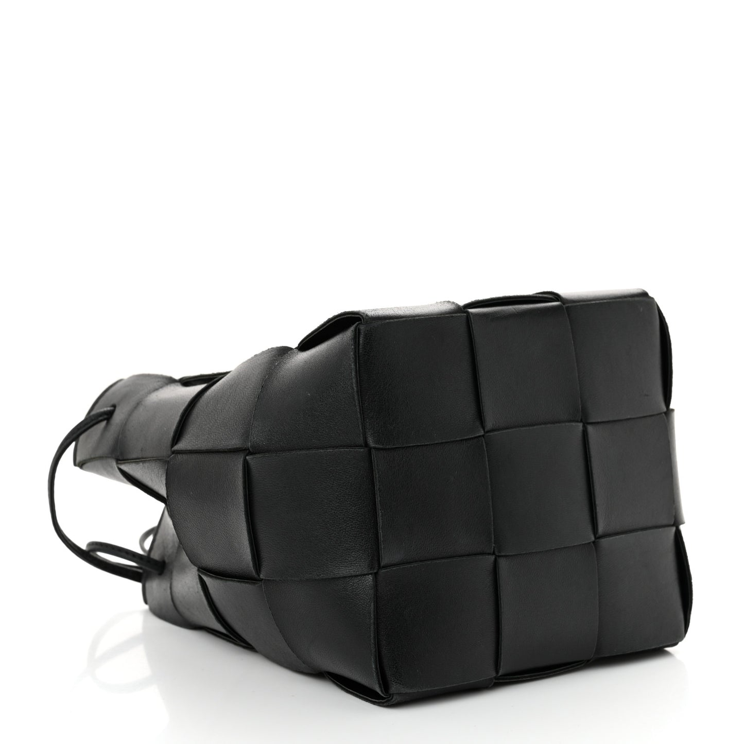 Nappa Maxi Intrecciato Cassette Bucket Bag Black