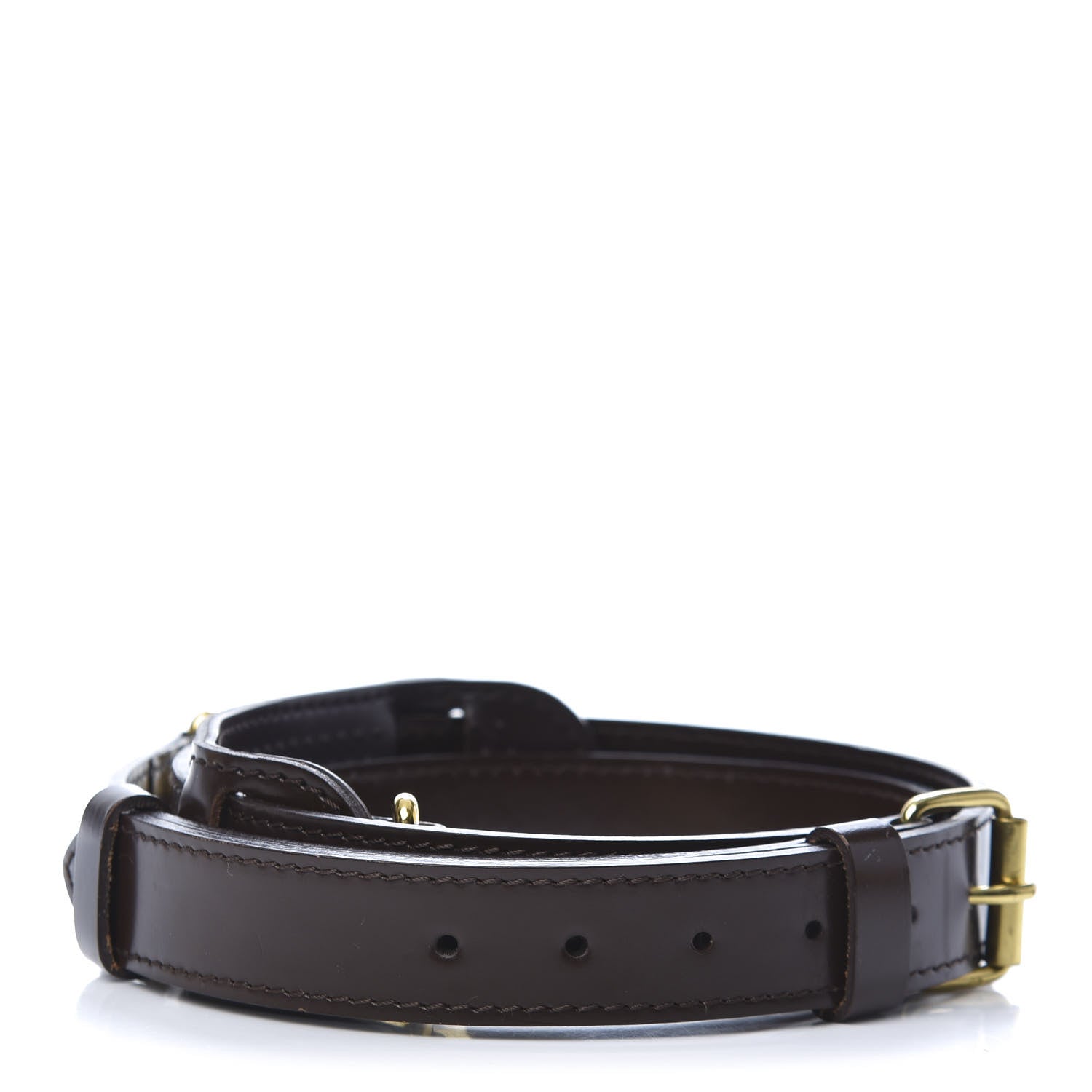 Louis Vuitton Calfskin 25mm Adjustable Shoulder Strap Brown 2 of 5