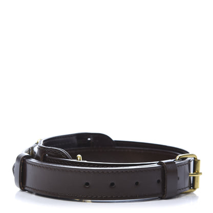 Louis Vuitton Calfskin 25mm Adjustable Shoulder Strap Brown 2 of 5