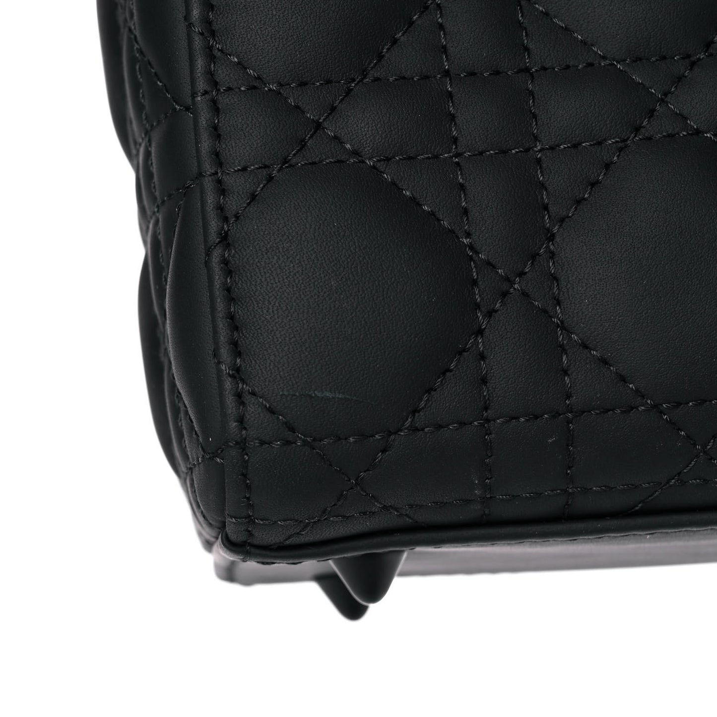 Ultra Matte Calfskin Cannage Small My ABCDior Lady Dior Black