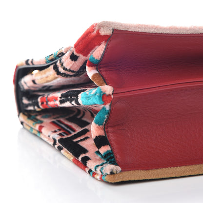 Fendi Velvet Vitello Dolce Fun Fair Kan I Shoulder Bag Strawberry Multicolor 8 of 9