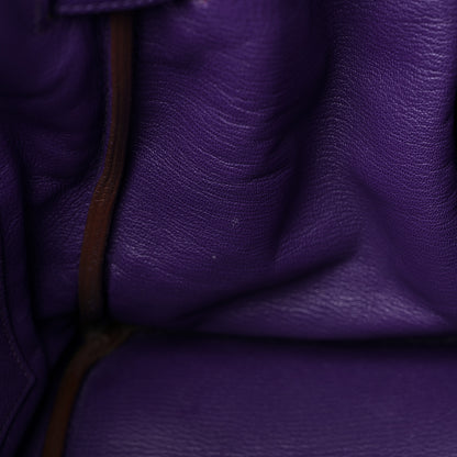 Hermes Taurillon Clemence Birkin 35 Iris 14 of 20