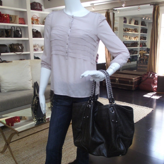Prada Cervo Lux Chain Shoulder Bag Ebano 2 of 12