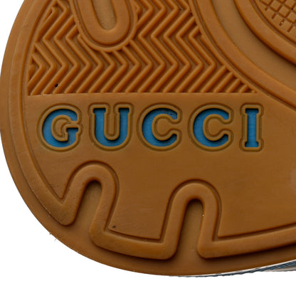 Gucci Suede Calfskin Tejus Printed Womens Ultrapace Sneakers 36 Natural Ardesia Neon Yellow 7 of 7