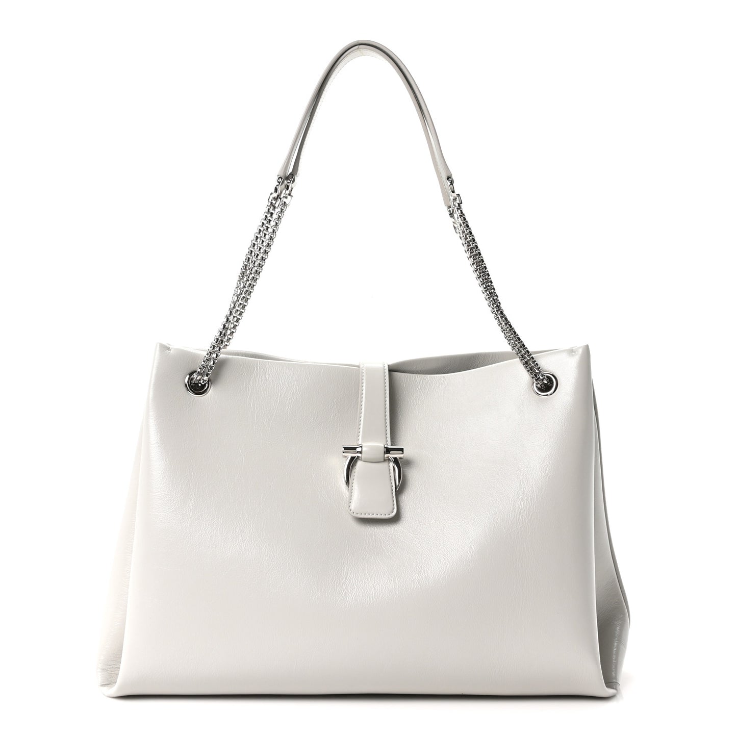 Calfskin Large Mia Tote Grey